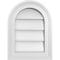 Ekena Millwork Round Top Surface Mount PVC Gable Vent w/ 2"W x 1-1/2"P Brickmould Frame, 12"W x 16"H GVPRT12X1602SN - alternate 1